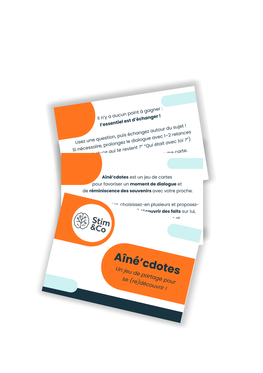 Aîné’cdotes : Le jeu de cartes pour (re)découvrir l’histoire de vos proches !

Parce que chaque souvenir est l’outil idéal pour renouer les liens et stimuler la mémoire de manière ludique et bienveillante.
Dans la relation aidant-aidé
maintien du lien social, bienveillant, autonomie, pathologies neurodégénératives, atelier mémoire, médiation par le jeu, projet de vie, aidants familiaux, capacités cognitives préservées, estime de soi, fonctions exécutives