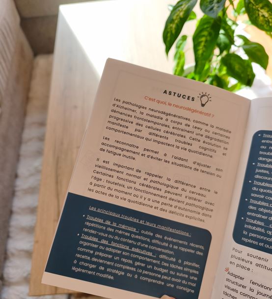 Livret pour aidant avec 3 thématiques : organisation, astuces et soutien pour les proches aidants! Fiches conseils pour le trouble du comportement, la désorientation temporelle et spatiale, ou la confusion. Un Vrai/faux pour répondre aux questions liées au vieillissement. Un jeu de partage et de découverte, favorisant la stimulation cognitive du cerveau, des moments aidant-aidé, pour les seniors aînés personnes âgées. Outils neuropsychologiques/psychologie
Box aidant -coffret proche aidant
kit proche aidant