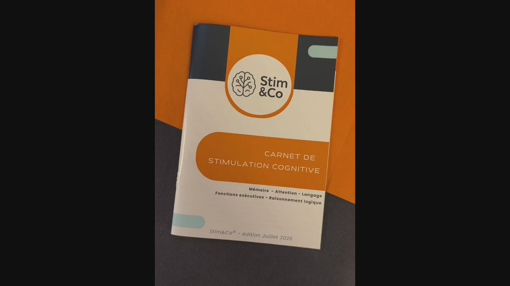 Stim&Co - Stimandco - aîné - aînés - personnes âgées - carnet de stimulation cérébrale
stimulation cognitive senior
exercices mémoire sénior
cahier mémoire personnes âgées
jeux cognitifs seniors
entraînement cérébral
entretien de la mémoire
santé cognitive
fonctions cognitives
mémoire
attention
concentration
logique
raisonnement
langage
orientation
autonomie des personnes âgées
vieillissement cérébral
vieillissement cognitif
prévention du déclin cognitif
bien vieillir
activité cerveau